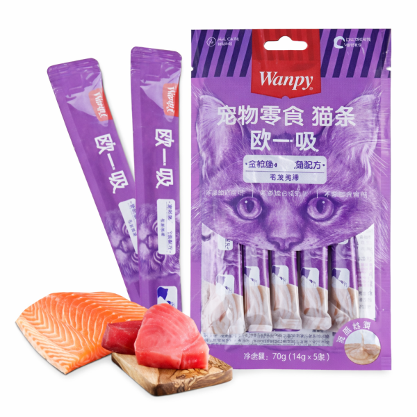 بستنی گربه ونپی با طعم تن و سالمون | Wanpy Creamy Treat