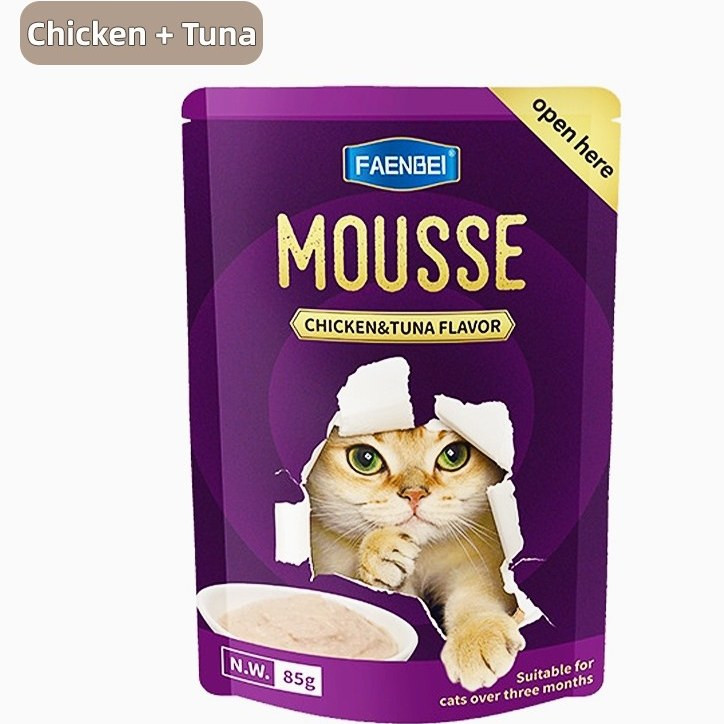 پوچ گربه فنبی موس با طمع گوشت ماهی تن