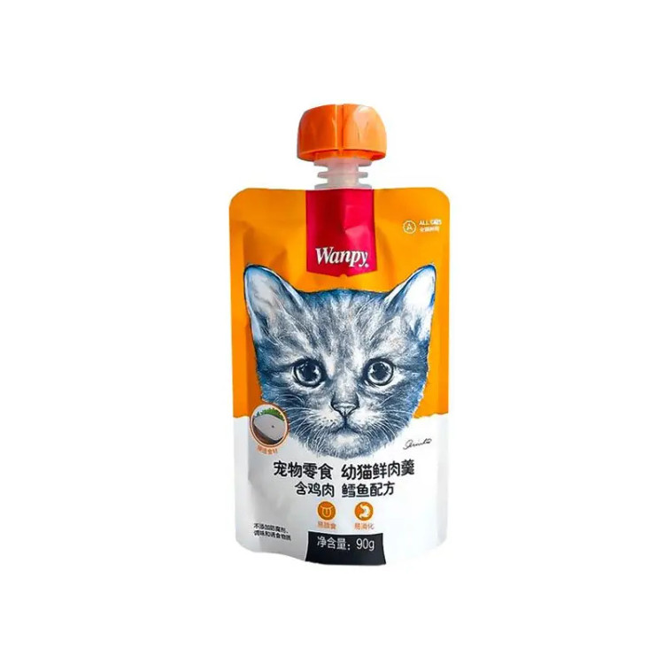 پودینگ گربه کیتن ونپی طعم مرغ و ماهی کاد وزن ۹۰ گرم