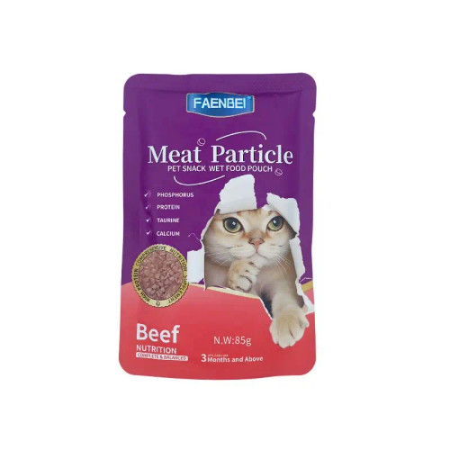 پوچ فنبی گربه بالغ مدل چانکی طعم گوشت در سس 85 گرم