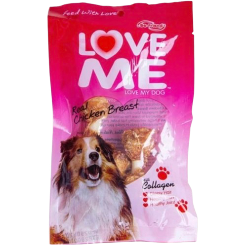 تشویقی سگ لاو می با طعم دمبلی Love Me وزن 60 گرم