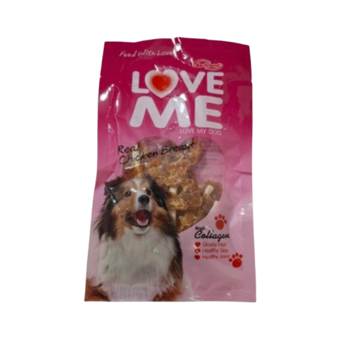 تشویقی سگ لاو می با طعم فیله ای Love Me وزن 60 گرم