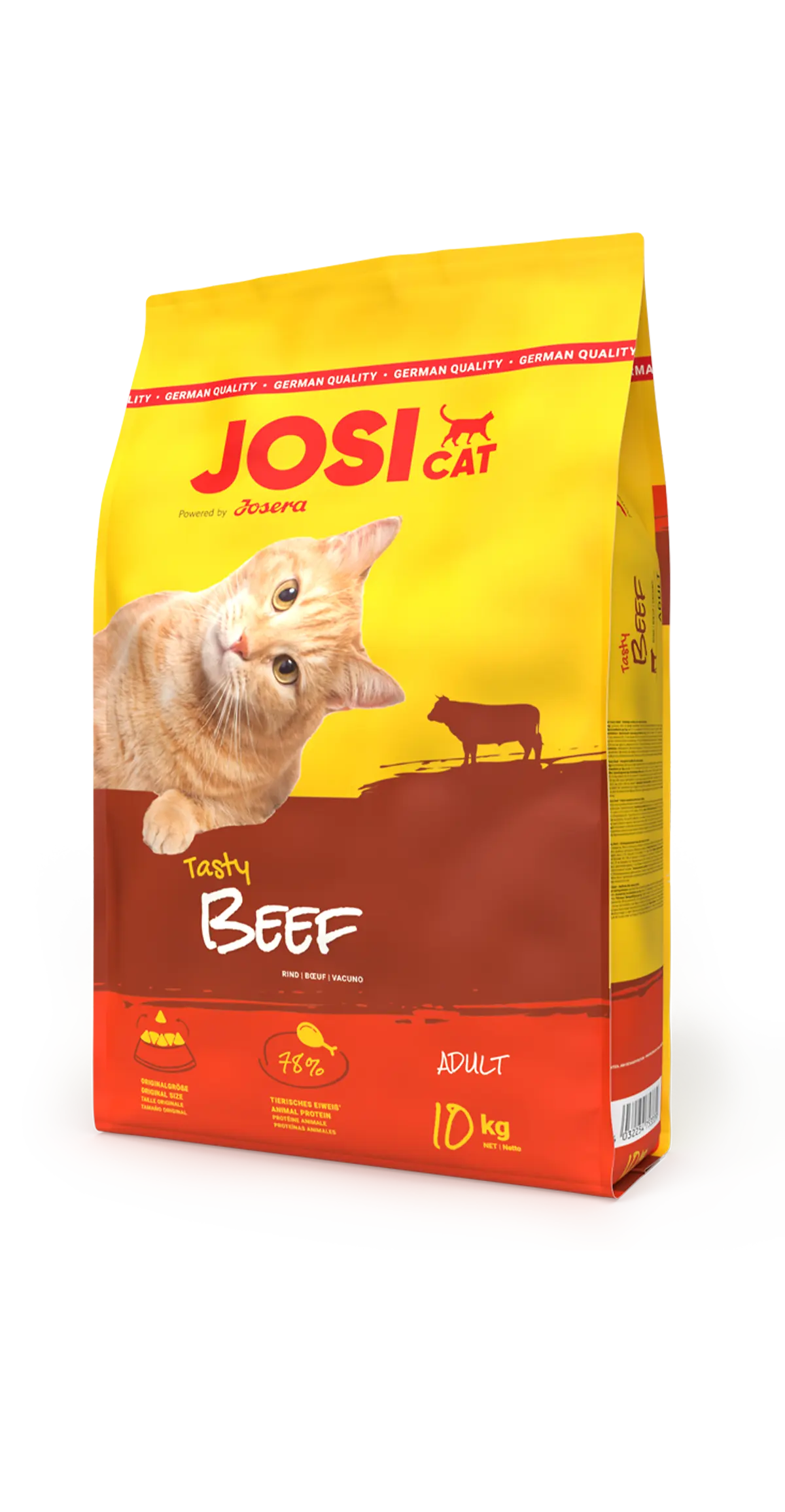 غذای خشک گربه جوسی‌کت (JosiCat) مدل Tasty Beef با طعم گوشت گاو وزن10 کیلوگرم