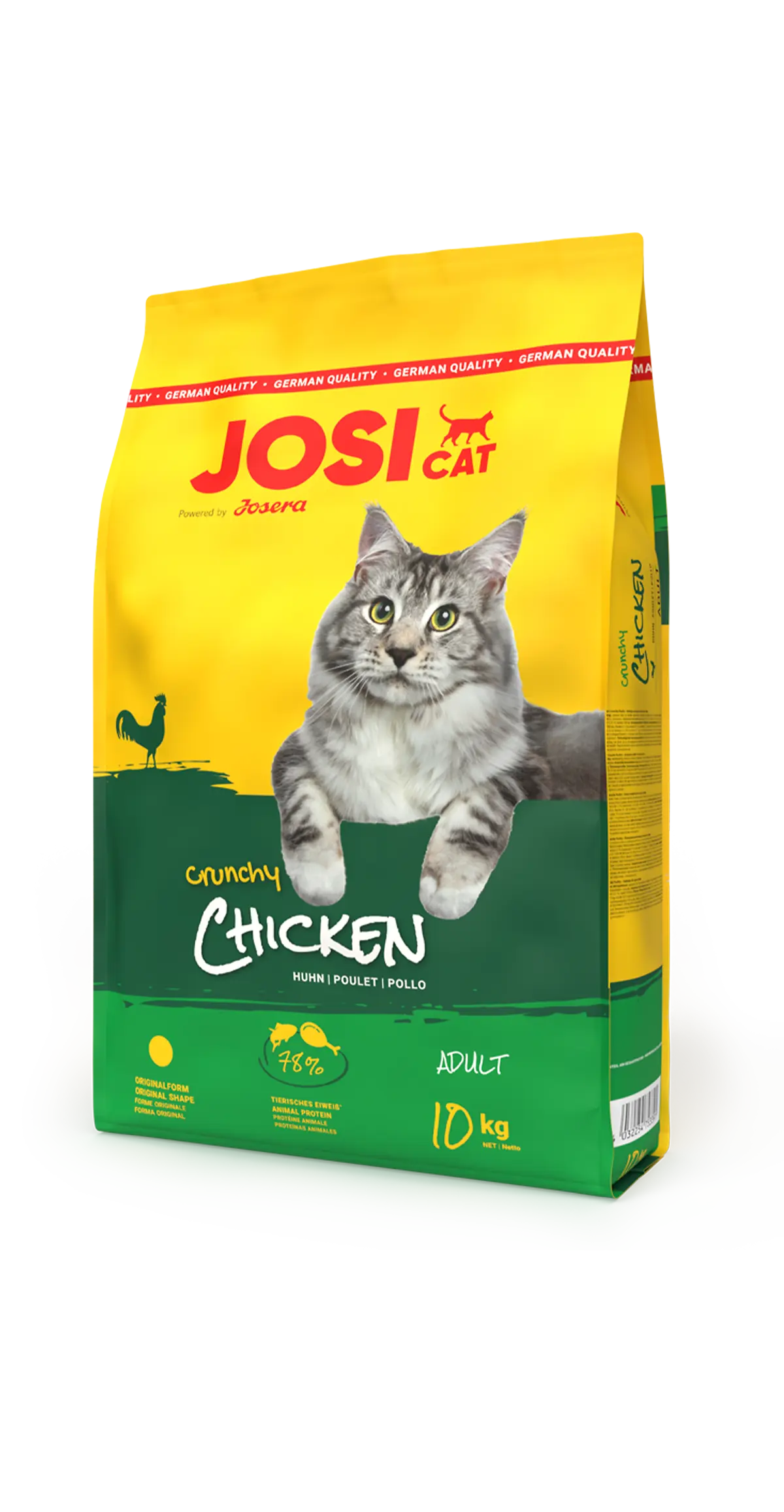 غذای خشک گربه جوسی‌کت (JosiCat) مدل Crunchy Chicken با طعم مرغ وزن ۱ کیلوگرم