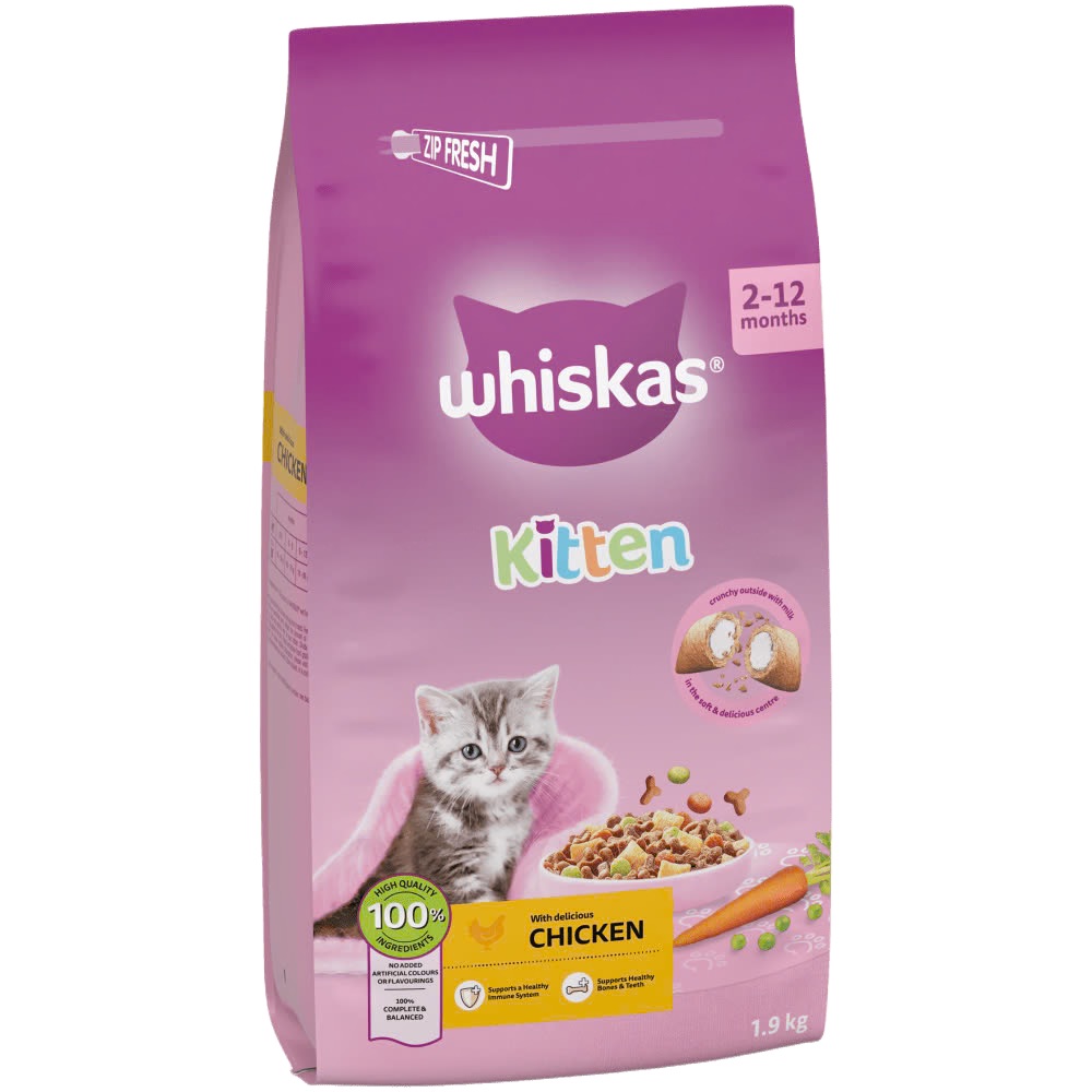 غذای خشک گربه ویسکاس کیتن با طعم مرغ (Chicken) 1.9 کیلوگرم