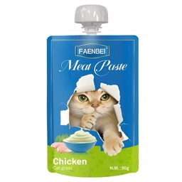 پودینگ گربه فنبی(FAENBEI) طعم مرغ و علف گربه وزن ۹۰ گرم