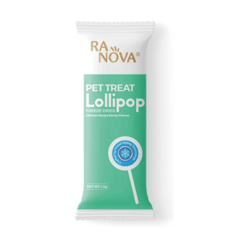 تشویقی آبنباتی گربه رانووا با طعم مرغ و علف گربه Ranova Delicious Cat Grass Lollipops